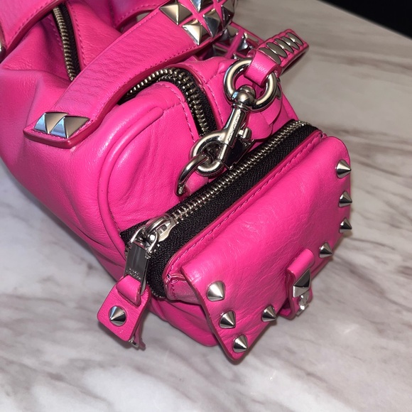 Marc Jacobs Studded Pushlock Mini Satchel – Magenta, Used, Great Shape - Picture 13 of 16